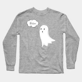 Ghost disapproval BOOoo Long Sleeve T-Shirt